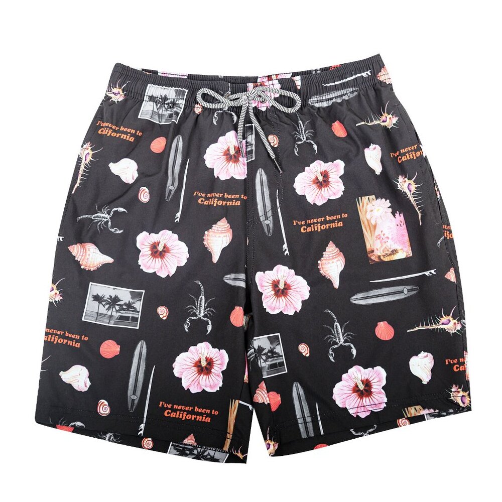 Thin Men's Swim Trunks Quick Dry Swimwear Mesh Lining